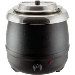 Louis Tellier - Marmite à soupe bain-marie noire - 8 L - N8060 - N8060_0