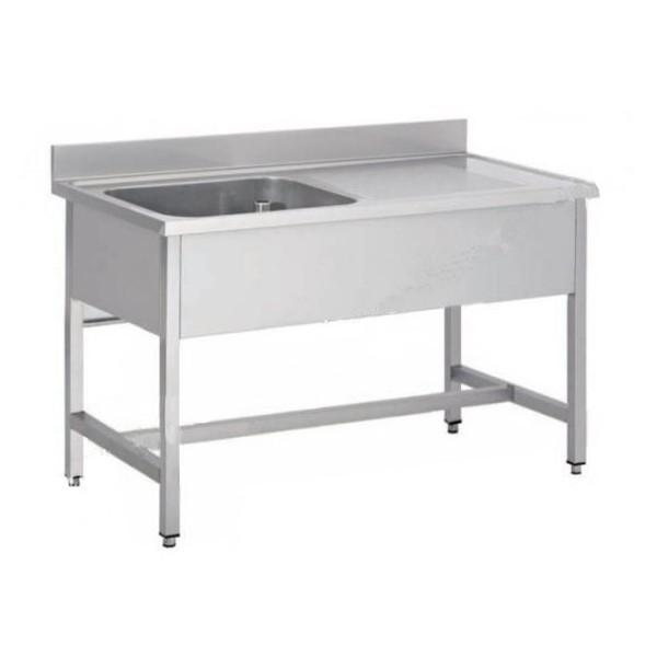 Plonge légumière démontable sur pieds carré, 1 bac, longueur 1700 mm (Position bac: Gauche - Réf 16686-1)_0