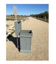 Poubelle publique 100L avec couvercle - 100% recyclé - Polyal - PC100C_0