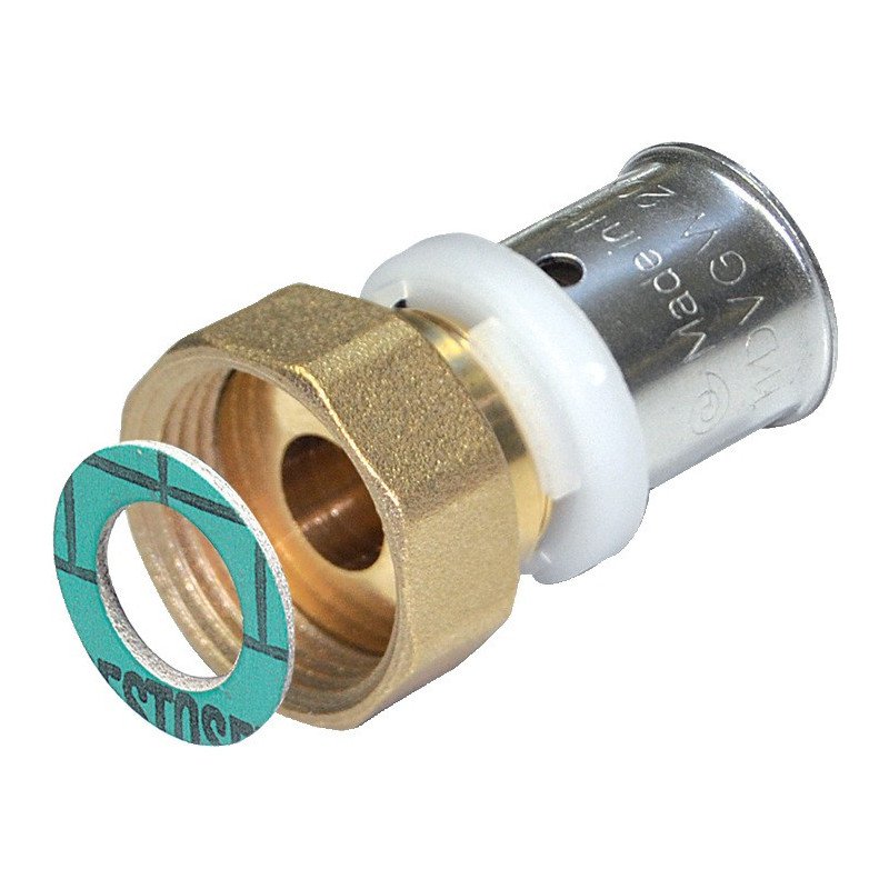 RACCORD DROIT ÉCROU TOURNANT JOINT PLAT TYPE H 16X3/4P-2 - COMISA - 87.42.160