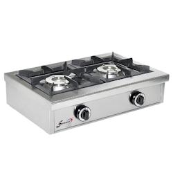 Réchaud Gaz Professionnel - 2 feux - 13000 W - Sofraca - 0641094990817_0