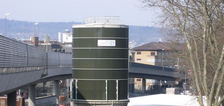 Silo de stockage de sel avec plaques en acier revêtues de verre - Harvestore_0