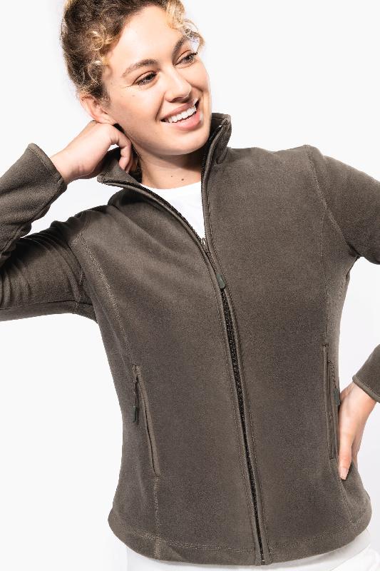 Veste micropolaire zippée femme Kariban - Réf: K907 - légère et chaude - tailles XS à 4XL_0