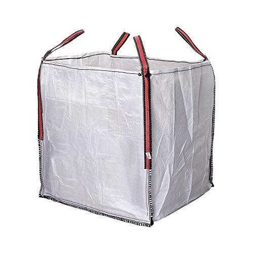 BIG BAG COMMBROS 90x90x90 cm blanc - aiguille jusqu'à 1000 kg - résistant et durable_0