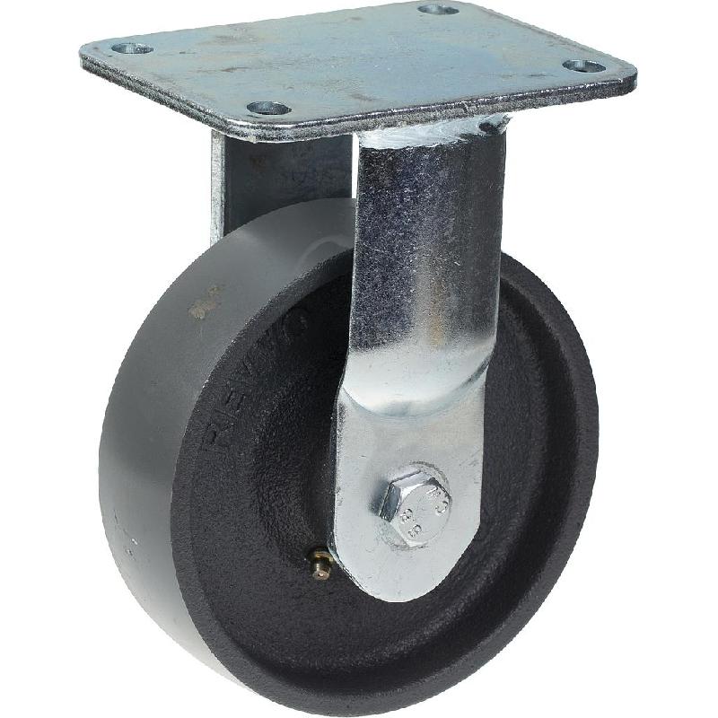 Roulette fixe de 150 mm avec roue en fonte grise_0