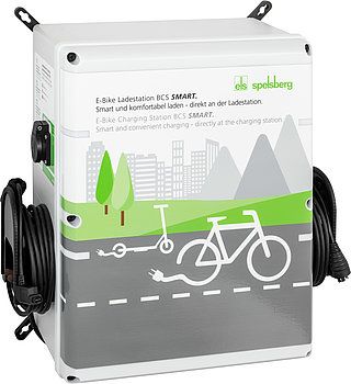 BCS Smart - Spelsberg Guenther - Borne de recharge pour vélo électrique - Dimensions : 528 x 530 x 226 mm - Connexion Cloud et 4 points de charge_0