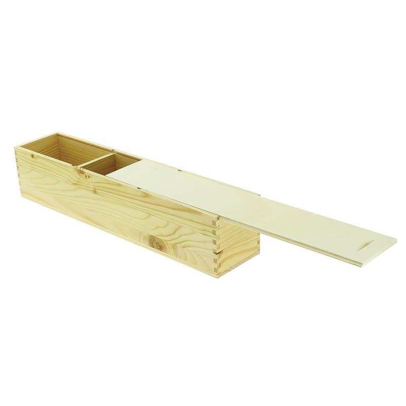 Boite rectangle bois 3 compartiments 50cm -_0