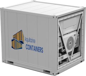 Conteneur frigorifique 10 pieds - Aquitaine Technologies NPS - acier CORTEN et température -25°C à +25°C_0
