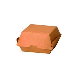 ECOLOMIQUE - 50 Pcs - Boîte burger carton kraft brun 15 x 13,5 x 8 cm - ECO210EATBUK146 - marron en carton ECO210EATBUK146_0