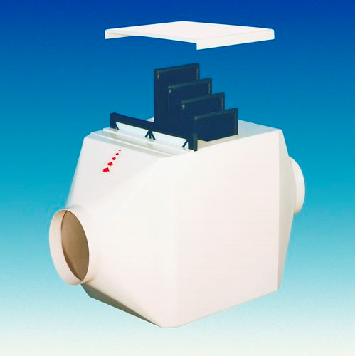 FilterBox 6 plaques pour filtration des vapeurs de laboratoire - Réf FP-1 - BIOLAB - grande capacité d'absorption et efficience aéraulique_0