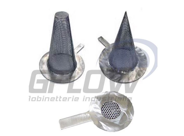 Filtre conique en acier carbone - Gflow - temporaire, tronconique, plat - DN50 à DN600_0