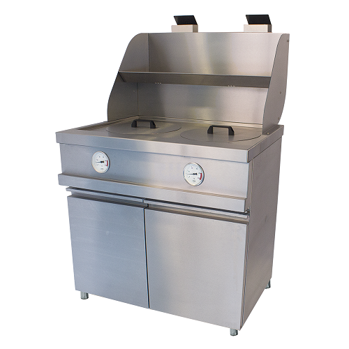 Friteuse professionnel gaz 2 cuves arrondis de 2x13 l - MECA-FRYER 2B_0