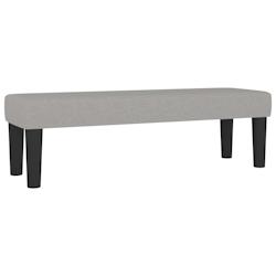 Helloshop26 - Banc banquette 100 x 30 x 30 cm tissu gris clair 02_0010682 - 3000587782723_0