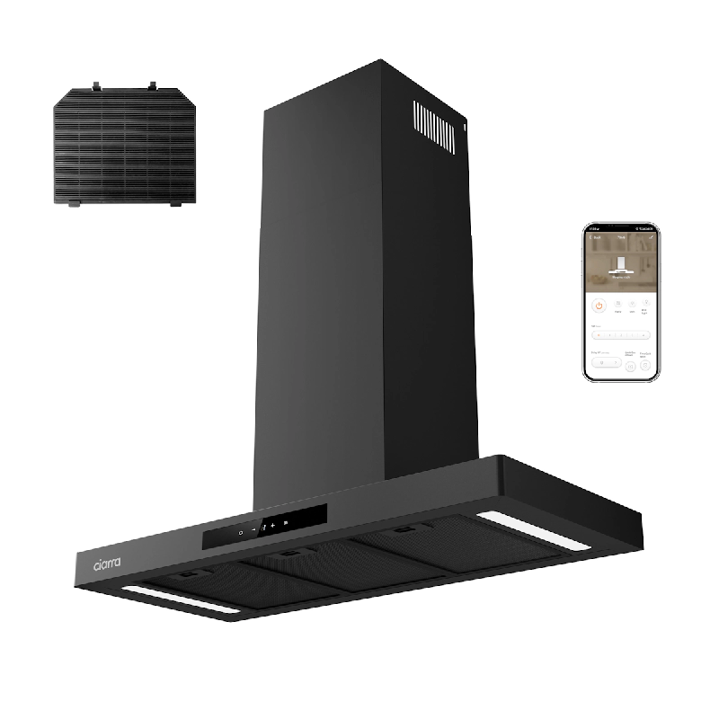 Hotte aspirante murale CIARRA A+++ 650 m³/h 90 cm WIFI + APP & Touch Control Boost VMB9102P - inox CBCB9102P_0