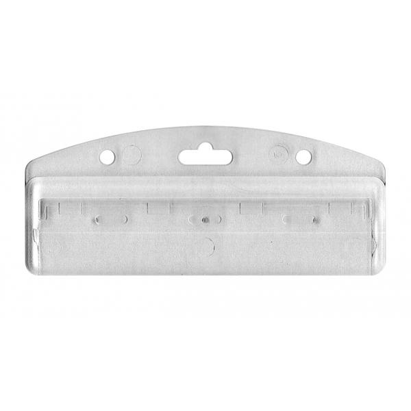 IDS 77 - Demi porte-badge pour cartes avec piste magnétique - Compatible lecteur à défilement_0
