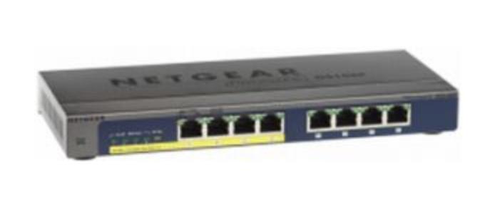 Netgear GS108PP Non-géré Gigabit Ethernet (10/100/1000) Connexion Ethernet, supportant l'alimentation via ce port (PoE) Noir_0