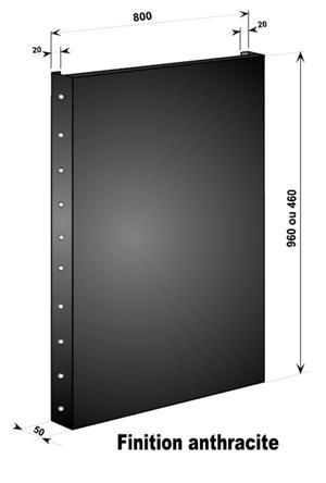 PANNEAUX DE PROTECTION MURALE POUR POÊLE À BOIS - INVICTA - FORMAT : 800 X 460 MM