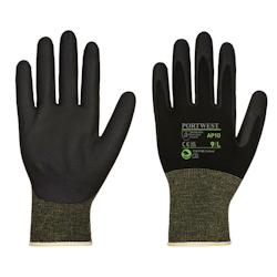 Portwest - Gants en tissu de Bambou et mousse de Nitrile (Pack de 12) Noir Taille 10 - noir 5036146015351_0