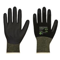 Portwest - Gants en tissu de Bambou et mousse de Nitrile (Pack de 12) Noir Taille 10 - 5036146015351_0