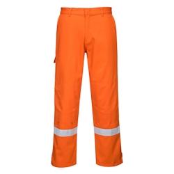 Portwest - Pantalon de travail anti-feu BIZFLAME PLUS Orange Taille 4XL - XXXXL orange FR26ORR4XL_0