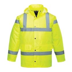 Portwest - Parka de travail avec capuche intégrée TRAFFIC HV Jaune Taille L - L jaune 5036108022434_0