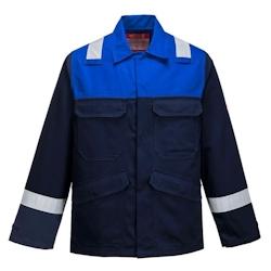 Portwest - Veste de travail réistante à la flamme avec bandes réfléchissantes BIZFAME PLUS Bleu Marine / Bleu Roi Taille XL - XL bleu 5036108278527_0