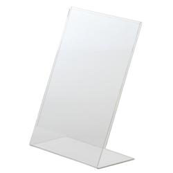 Protège-menus incliné en acrylique Olympia A5 - transparent UNCC444_0