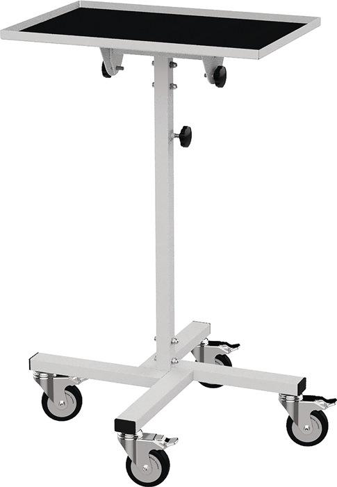 Servante d'atelier - surface de chargement L410 x l610 mm - hauteur réglable 994-1 344 mm - tablette inclinable 30° - BEDRUNKA+HIRTH - gris clair RAL 7035_0