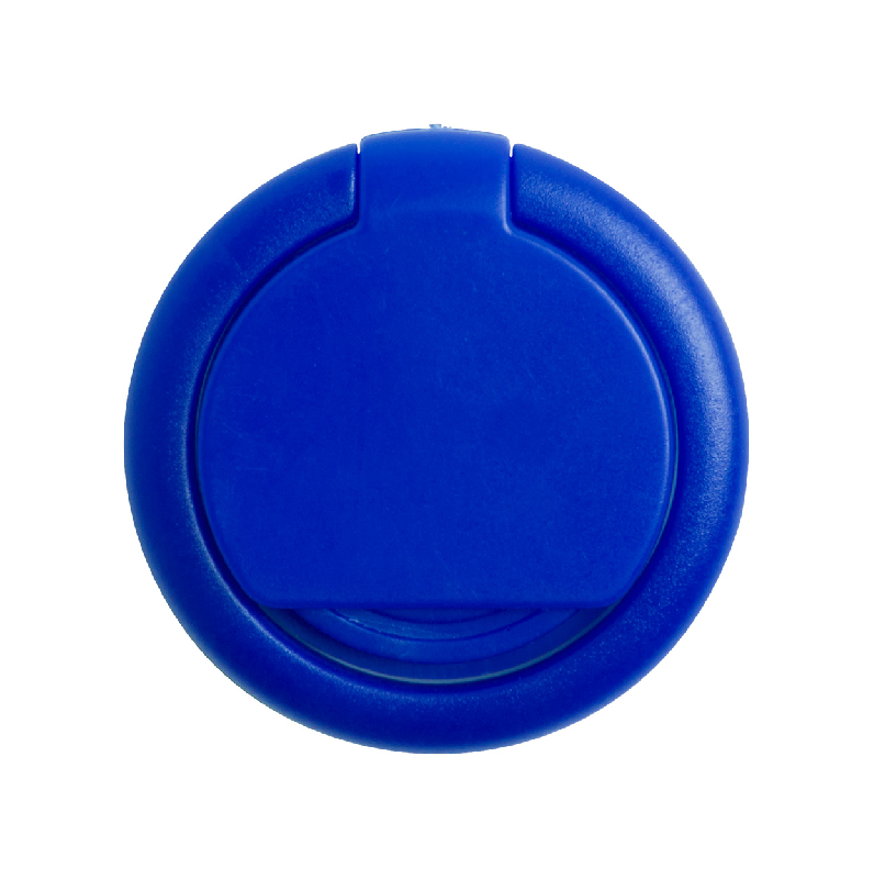 Support pour téléphone portable - plastique rond auto-adhésif avec jeton chariot - couleur bleue - 4g_0