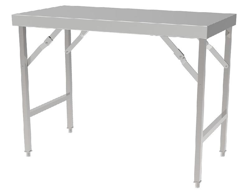 Table de travail inox 700 pliante longueur 1800 - 7490.0015_0