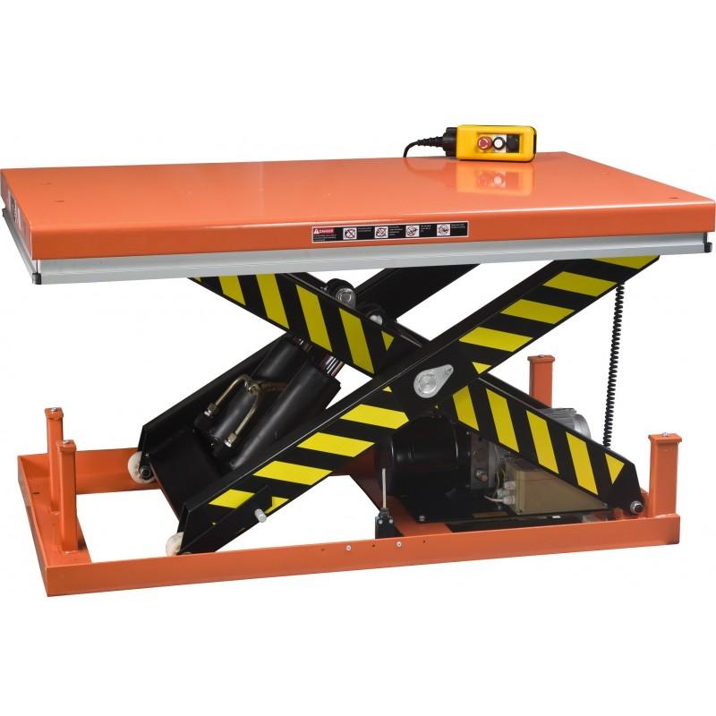 Table élévatrice fixe simple ciseau - HW 1001 - capacité 1000 kg - plateau 1300x820 mm - hauteur 205 à 1000 mm_0
