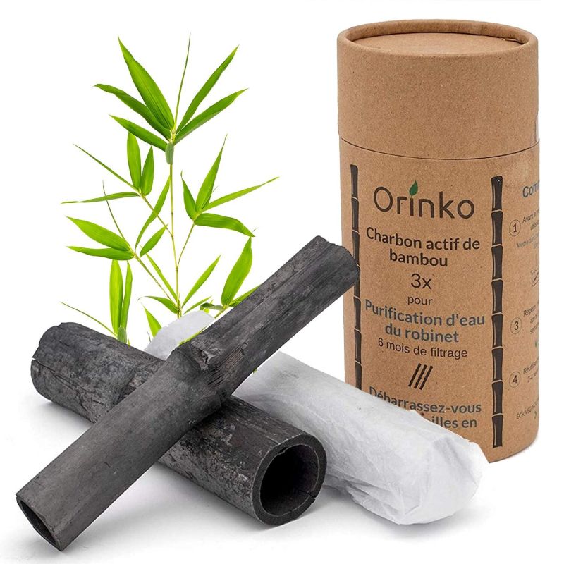 Takesumi de bambou x3 - charbons actifs Orinko - pour purifier l’eau du robinet_0