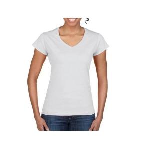 Tee-shirt col v femme (blanc) référence: ix133184_0
