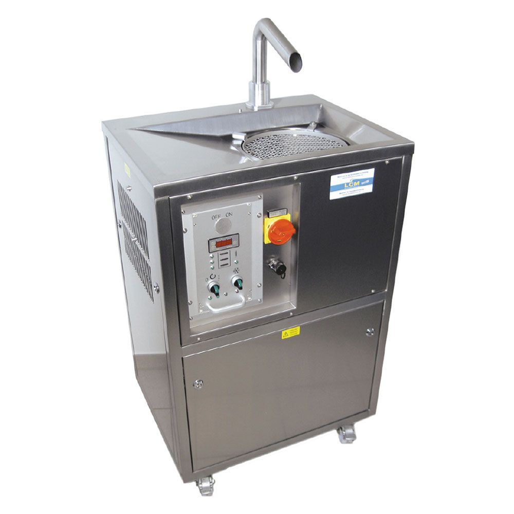 Tempéreuse à chocolat professionnelle LCM AT - LCM Schokoladenmaschinen GmbH - capacité 25 à 55 kg - poids à vide 100 à 150 kg - moulage, enrobage et chargement_0