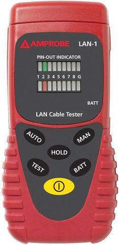 Testeur de câbles LAN - RJ45 & BNC - AMPLAN-1 - Tests 10/100 base-T, 10 base-2, Token ring - Marque Beha-Amprobe_0