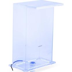 Uniprodo - Fontaine de piscine - Hauteur 52 cm - Éclairage LED - Bleu - 4062859185686_0