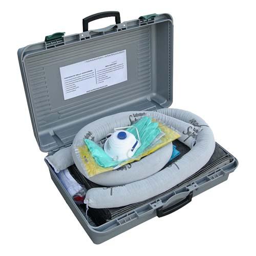 Valise absorbants hydrocarbures et produits chimiques - 28 litres - Kit de sécurité portable_0