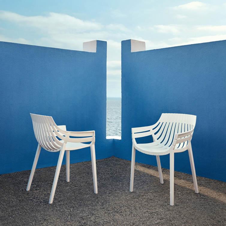 Vido fauteuil - chaise empilable en polypropylène renforcé fibre de verre - intérieur et extérieur_0