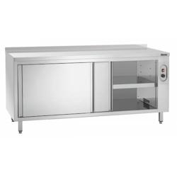 Armoire chauffante en inox L1800x700 mm avec dosseret - Température réglable 20-80°C - Bartscher BA348187_0