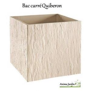 Bac carré en béton ciré 49 cm quiberon - 015352_0