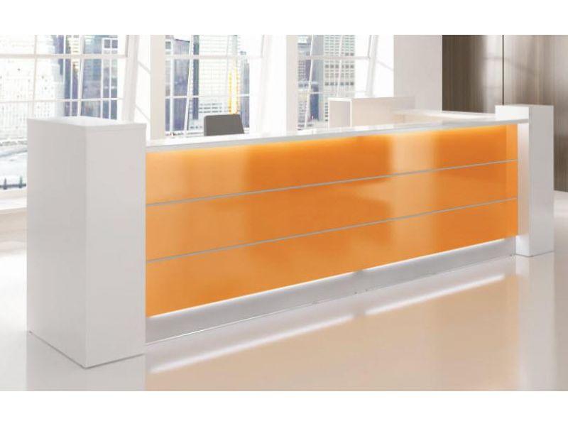 Banque d'accueil Valde droite - Disponible en plusieurs configurations avec éclairage LED et module PMR_0