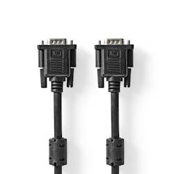 Câble Vga  Vga Mâle - Vga Mâle  2,0 M  Noir Usage Non Intensif Nedis - noir 3665476013120_0