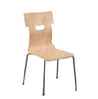 Chaise coque bois confort - 4 pieds Ø18 mm - Ergonomique, normes NF EN 1729_0