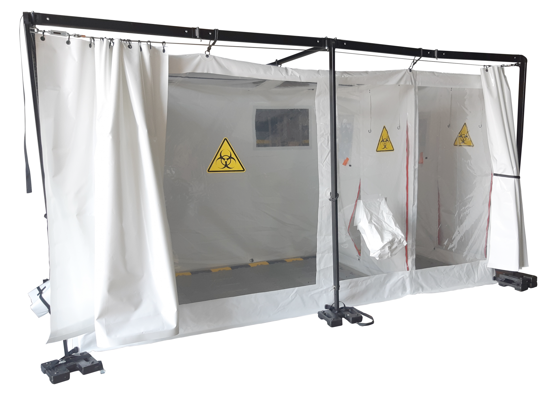 Tente de décontamination mobile et rapide à monter pour l'isolation des patients infectieux_0