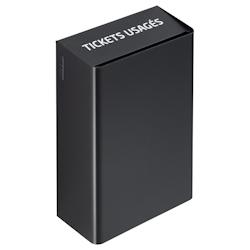 Rossignol - Collecteur de tickets 5L COLLECTIK - gris manganèse et noir métal - acier poudré anti-UV_0
