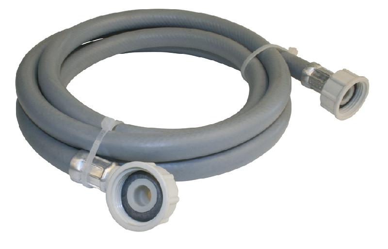 Flexible d'alimentation coudé à visser en plastique - F 20 x 27 - 1m50 pour tuyau souple - Fabrication française_0