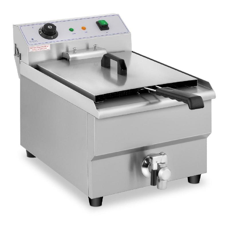 FRITEUSE ÉLECTRIQUE PROFESSIONNELLE RESTAURANT 1 X 16 LITRES ROBINET DE VIDANGE - 230 V 14_0001777_0