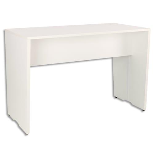 Gautier office table haute connectée yes blanc, livré avec top access et 2 boîtiers l160 x h105 x p80 cm_0