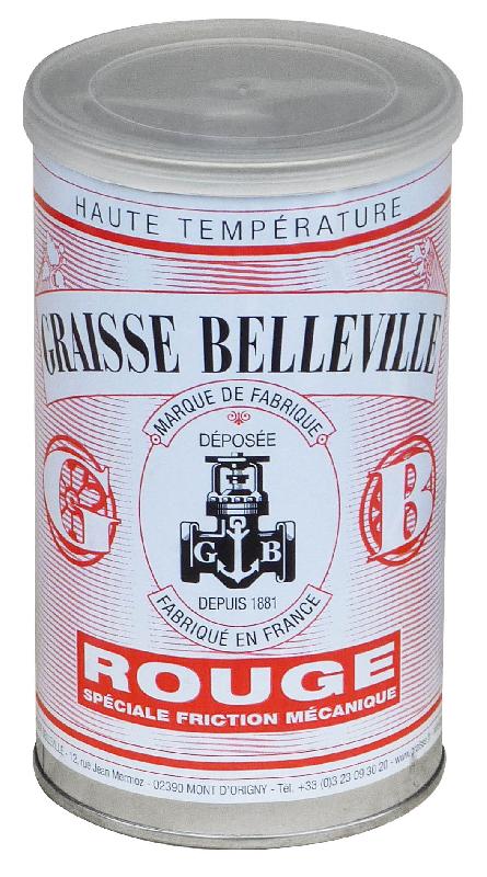 Graisse Belleville rouge - friction mécanique - haute température - 700g_0