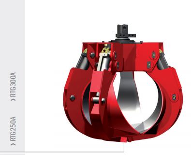 Grappins RTG250A Rozzi - équipement hydraulique pour matériaux divers avec vérins intégrés_0